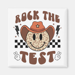 Groovy Test Day Rock De Test Glimlach Cowboy Boys Magneet