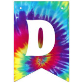 Groovy Tie Dye Hippie Vlaggetjes (Tweede vlag)