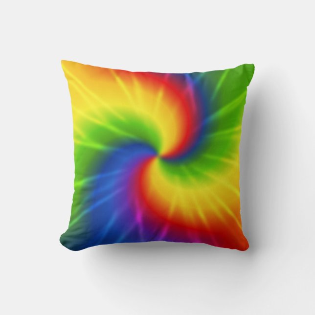 Groovy Tie Dye Kussen (Voorkant)