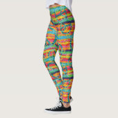 Groovy Tie Dye Peace Signs Leggings (Links)