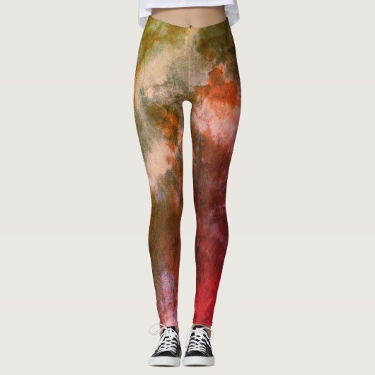 Groovy Tie-kleurstof Leggings (Voorkant)