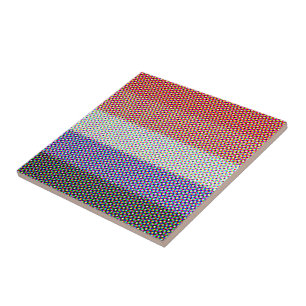 Groovy Trippy Abstract Cupioromantische Pridevlag Tegeltje