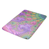 Groovy Trippy Boho Jewel Tone Regenboog Fractal Badmat (Gekanteld)