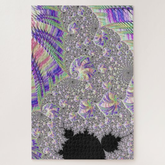 Groovy Trippy Funky Psychedelic Fractal Art Legpuzzel (Verticaal)