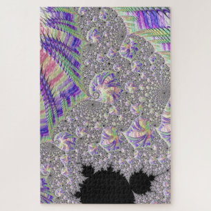 Groovy Trippy Funky Psychedelische Fractale Kunst Legpuzzel