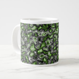 Groovy Trippy Grungy Funky Abstract Agender Pride Extra Grote Beker