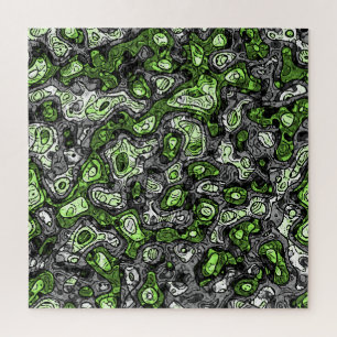 Groovy Trippy Grungy Funky Abstract Agender Pride Legpuzzel