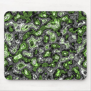 Groovy Trippy Grungy Funky Abstract Agender Pride Muismat