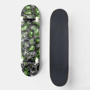 Groovy Trippy Grungy Funky Abstract Agender Pride Skateboard