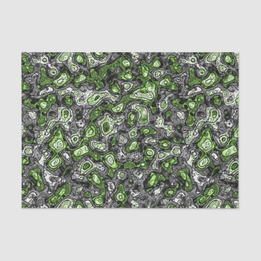 Groovy Trippy Grungy Funky Abstract Agender Pride Tissuepapier (Voorkant)
