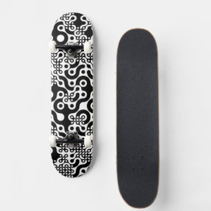 Groovy Trippy Truchet Tegels Skateboard