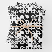 Groovy Trippy Truchet Tiles Inpakpapier Vel (In situ)