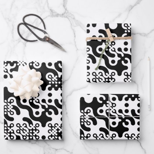 Groovy Trippy Truchet Tiles Inpakpapier Vel (Voorkant)