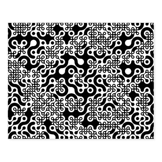 Groovy Trippy Truchet Tiles Rubberstempel (Afrduk)