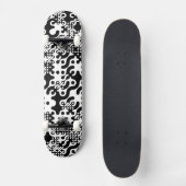 Groovy Trippy Truchet Tiles Skateboard (Voorkant)
