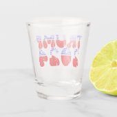 Groovy Trump 2024 Patriottisch Shot Glas (Achterkant)