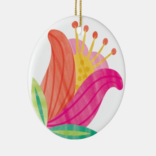 GROOVY TULIP KERAMISCH ORNAMENT (Rechts)