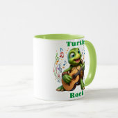 Groovy Turtle Jamming Out Mok (Voorkant rechts)