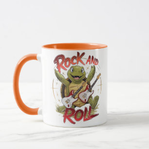 Groovy Turtle Rocking Out Rock and Roll Mok