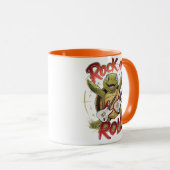 Groovy Turtle Rocking Out Rock and Roll Mok (Voorkant rechts)