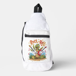 Groovy Turtle Rockstar Rock and Roll Sling Bag