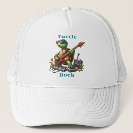 Groovy Turtles elektrische riff Trucker Pet (Voorkant)