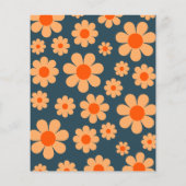 Groovy Twee Retro 2e Verjaardagsfeestje Budget Flyer (Achterkant)