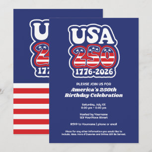 Groovy USA 250 - Amerika's 250e verjaardagsfeest Kaart