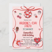 Groovy valentines day party invitation  (Devant)