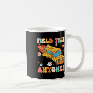Groovy Veldreis Iedereen School Bus Driver Geel Koffiemok