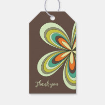 Groovy Verjaardag Bedankt Retro 70s Hippie Flower