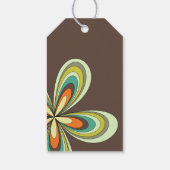Groovy Verjaardag Bedankt Retro 70s Hippie Flower Cadeaulabel (Achterkant)