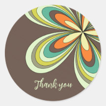 Groovy Verjaardag Bedankt Retro 70s Hippie Flower
