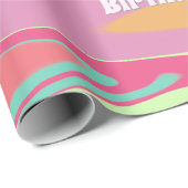 Groovy Verjaardag Cadeaupapier (Rol Hoek)