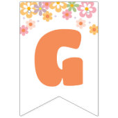 Groovy verjaardag Daisy Hippie verjaardag Vlaggetjes (Eerste vlag)