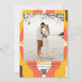 Groovy Vibes Retro Wedding  Save the Date (Achterkant)