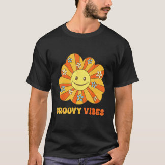 Groovy Vibes Seventies Sixties 60s 70s Hippy Retro T-shirt