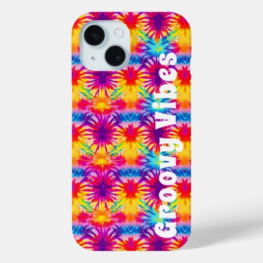 Groovy Vibes Tie Dye  Case-Mate iPhone Case (Achterkant)