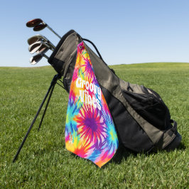 Groovy Vibes Tie Dye  Golfhanddoek