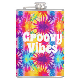 Groovy Vibes Tie Dye  Heupfles