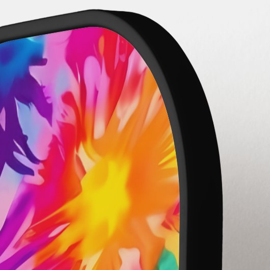 Groovy Vibes Tie Dye Pickleball Paddle (Links Detail)