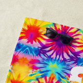 Groovy Vibes Tie Dye  Strandlaken (In situ)