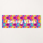 Groovy Vibes Tie Dye Yogamat (Voorkant (horizontaal))