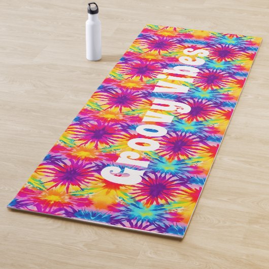 Groovy Vibes Tie Dye Yogamat (In situ)
