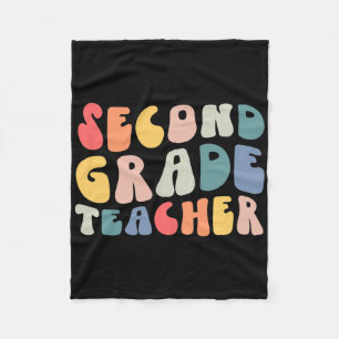 Groovy Vintage 2e Tweede Klas Leraar Byck Naar Sch Fleece Deken
