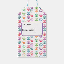 Groovy vredestekens waterverf stijl hippie liefde