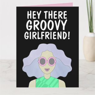 GROOVY VRIENDIN FRIEND BFF GIRL BIRTHDAY KAART