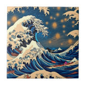 Groovy Wave Retro Keramische Tegel Bold  Vibes Tegeltje (Voorkant)