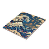 Groovy Wave Retro Keramische Tegel Bold  Vibes Tegeltje (Zijkant)