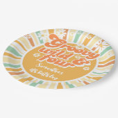 Groovy wild en vier retro zon kinderen verjaardag papieren bordje (Gekanteld)